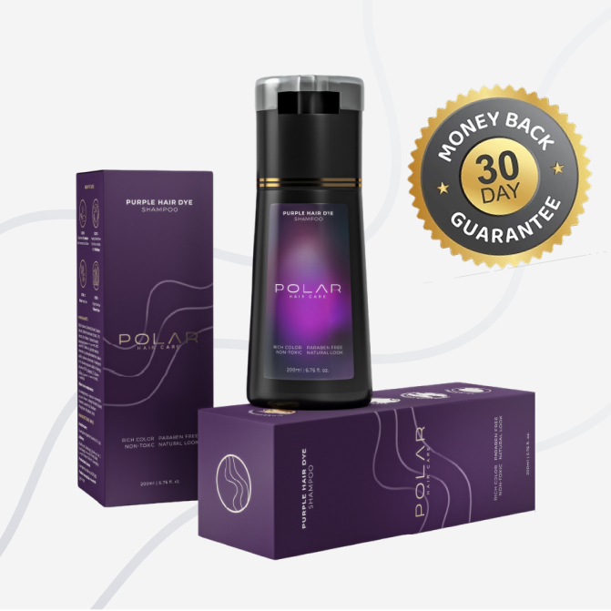 Cosmetic bottle and packaging with '30 Day Money Back Guarantee' badge on a white background